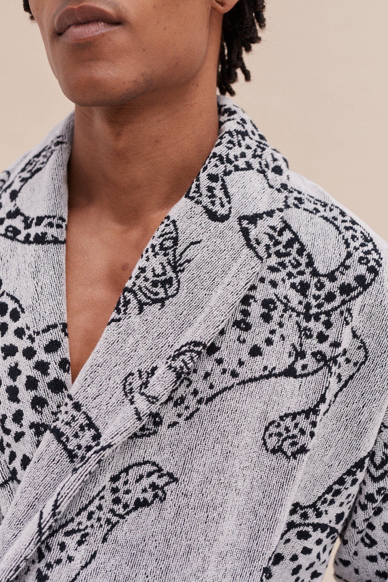 UNISEX TOWEL ROBE -jag cream