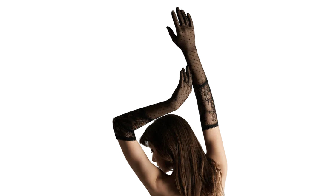 INSPIRATION DIVINE - LACE AND PLUMETIS (OPERA GLOVES) - 562456