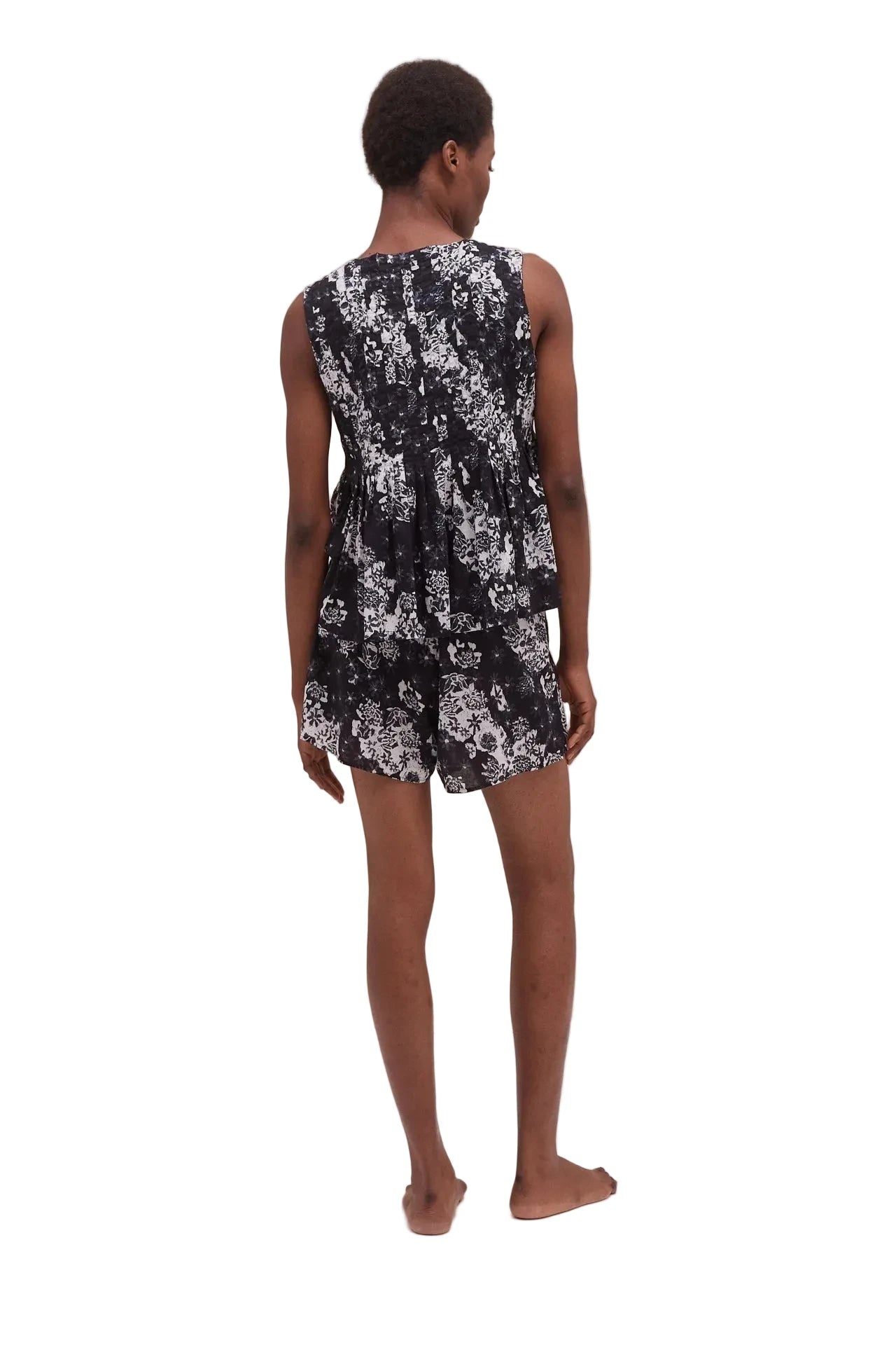 PLEATED CAMI AND SHORTS