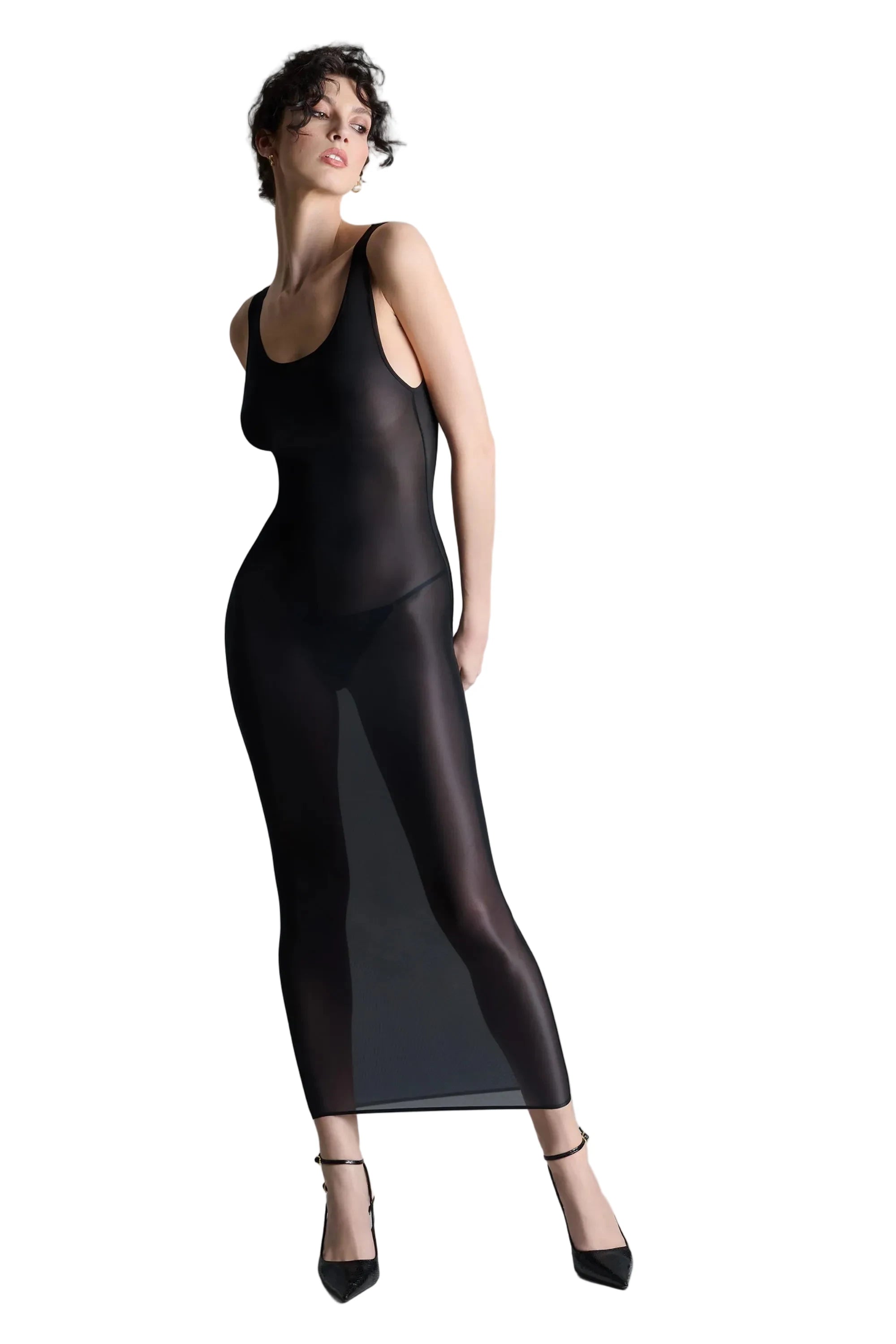 DOUBLE SENS - LONG DRESS - BLACK - 562332