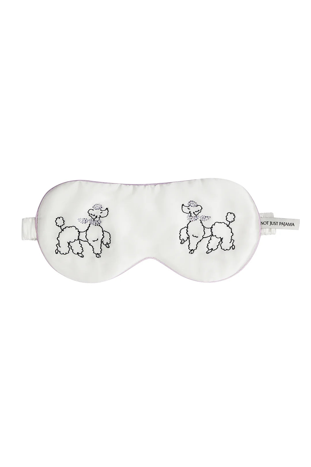 Diamond Poodles Silk Sleeping Eye Mask
