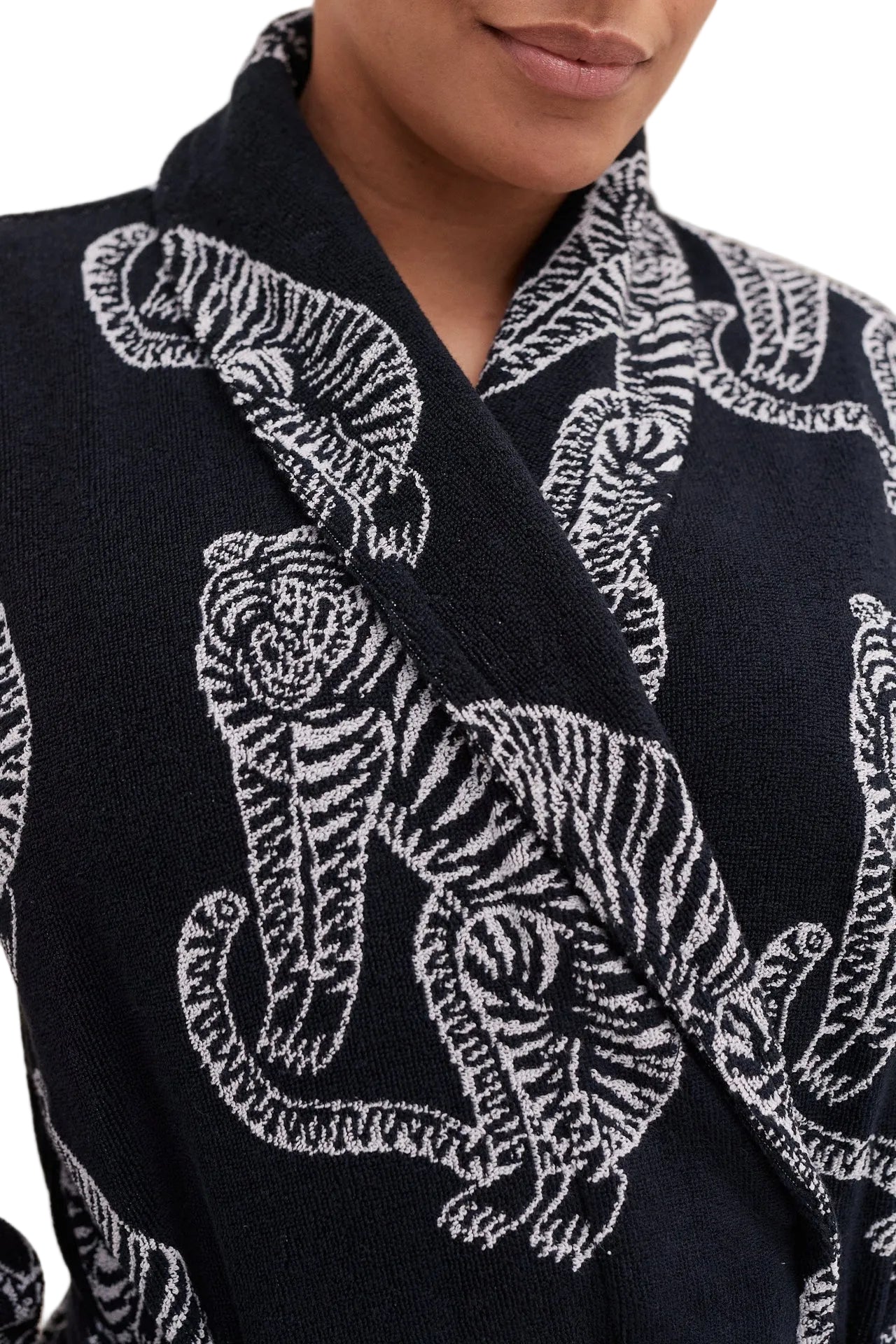Towel robe black