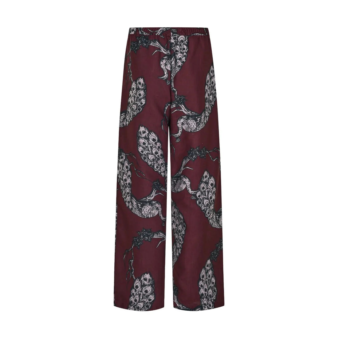Auralis -burgundy print pants