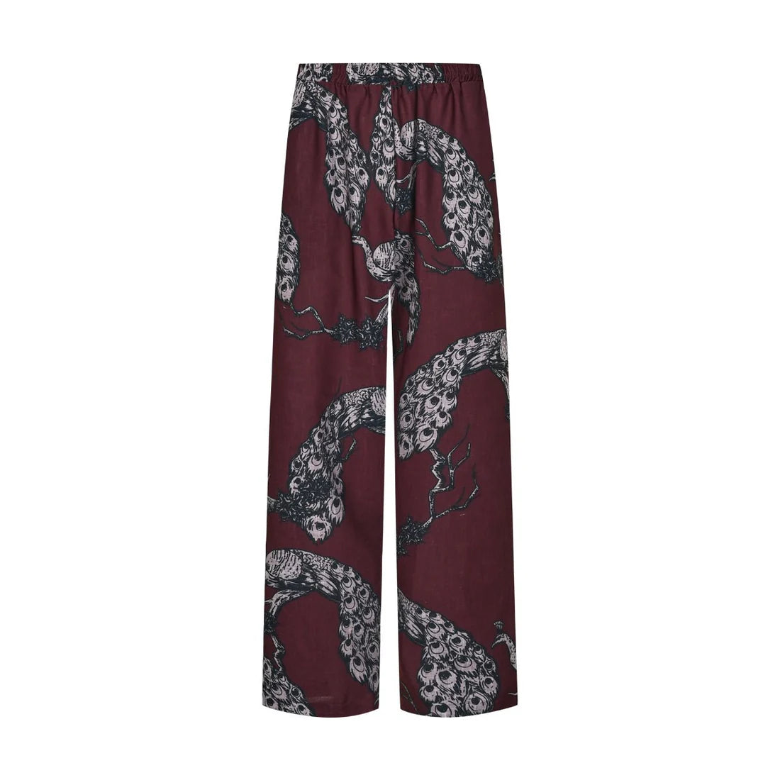 Auralis -burgundy print pants