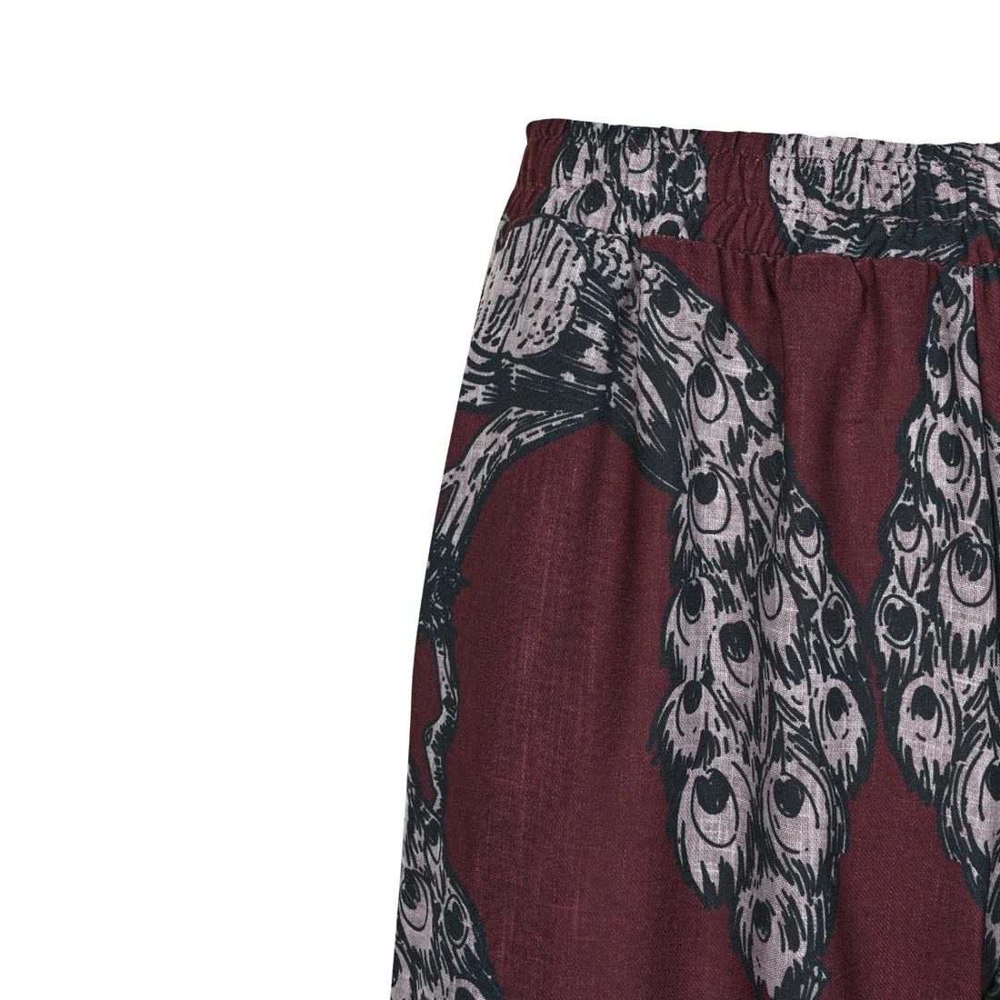 Auralis -burgundy print pants