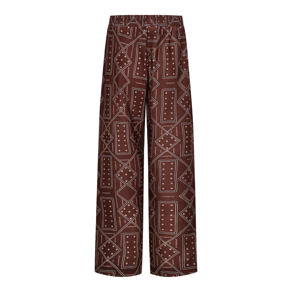 Zephyra -brown printed pants