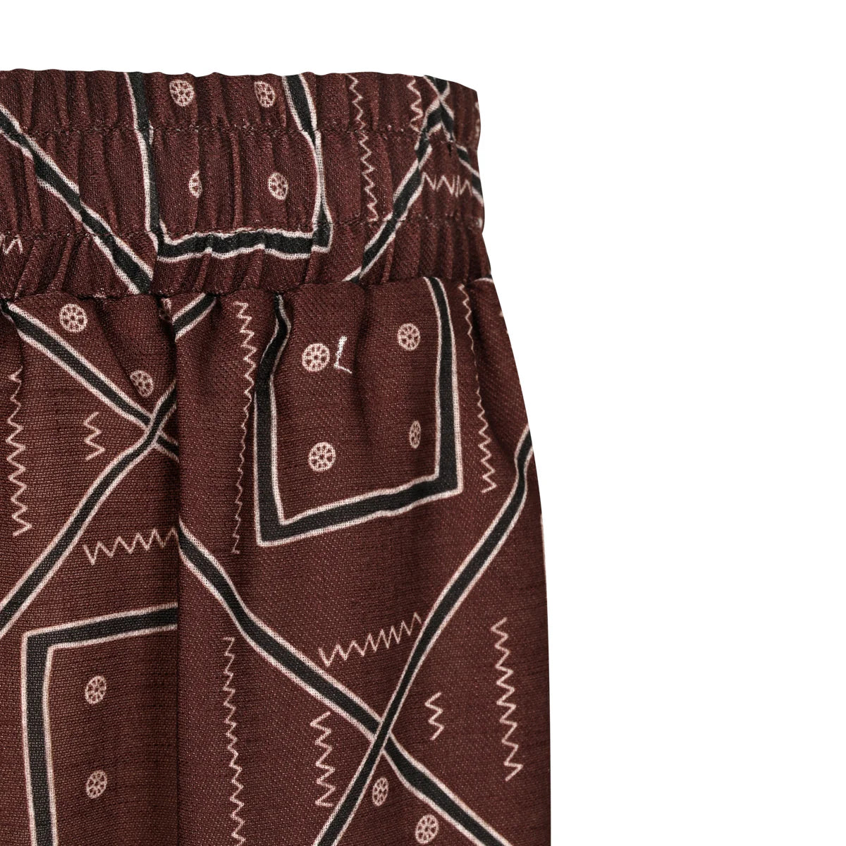 Zephyra -brown printed pants