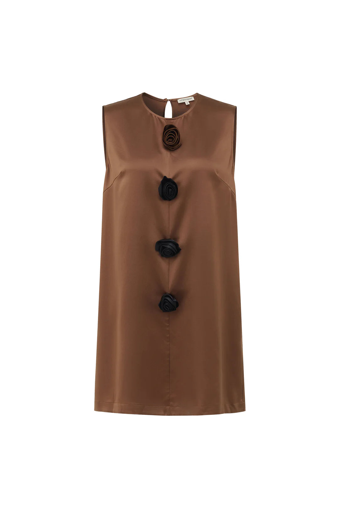 Tuscan Bloom Silk Sleeveless Dress
