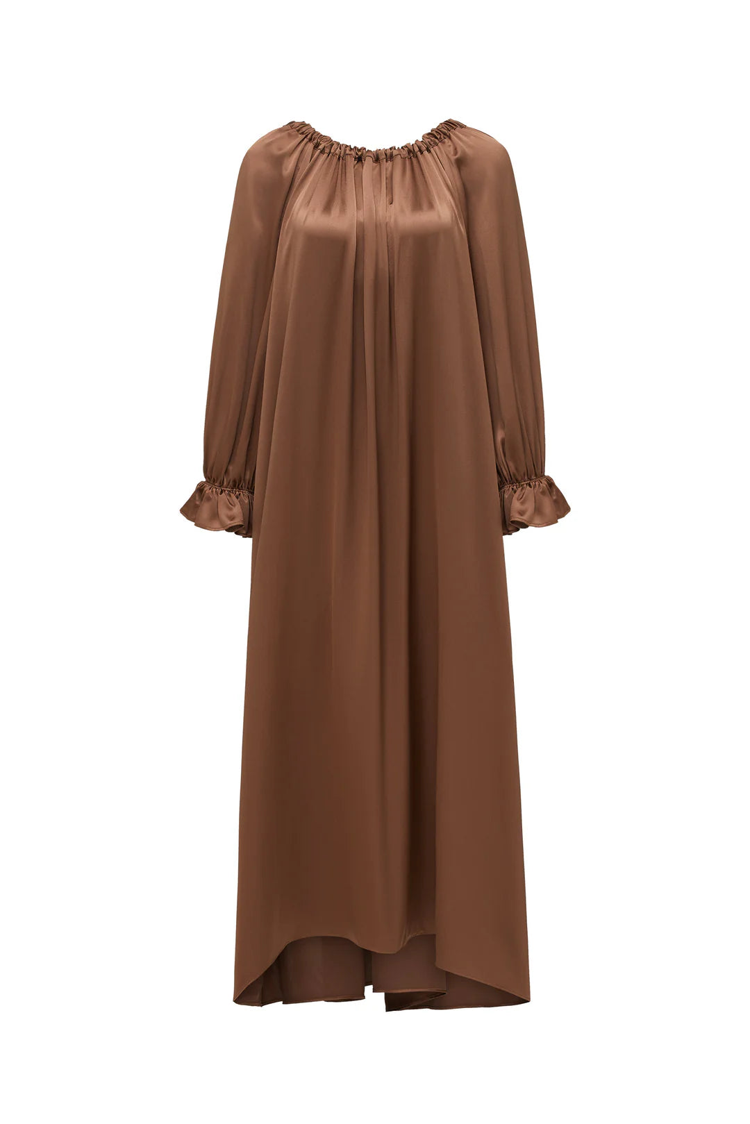 Tuscan Bloom Silk Gown Robe