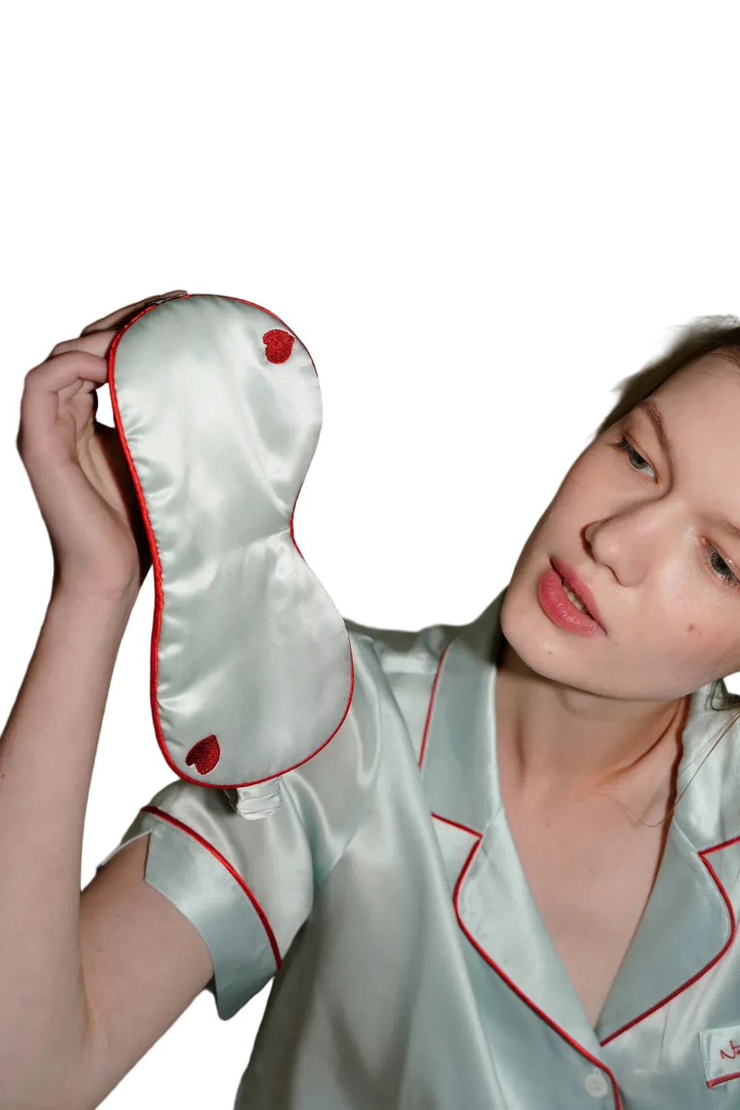 Little Heart Silk Eye Mask