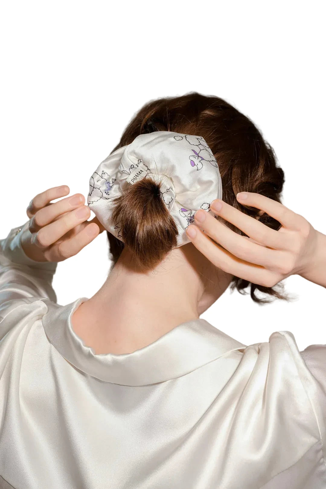 Puppy Edition Diamond Poodle Silk Scrunchies