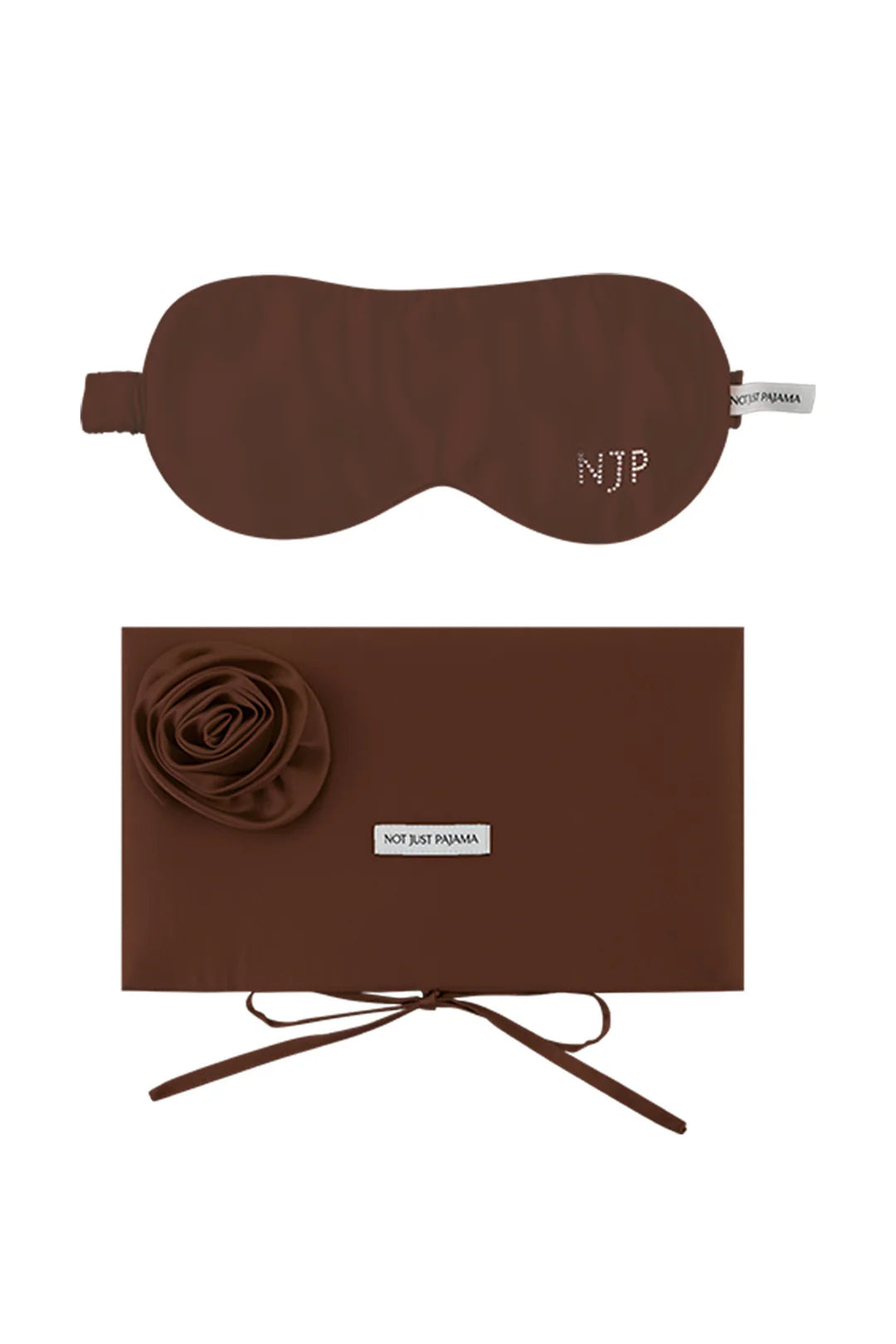 Tuscan Rose Silk Eye Mask & Pouch Set