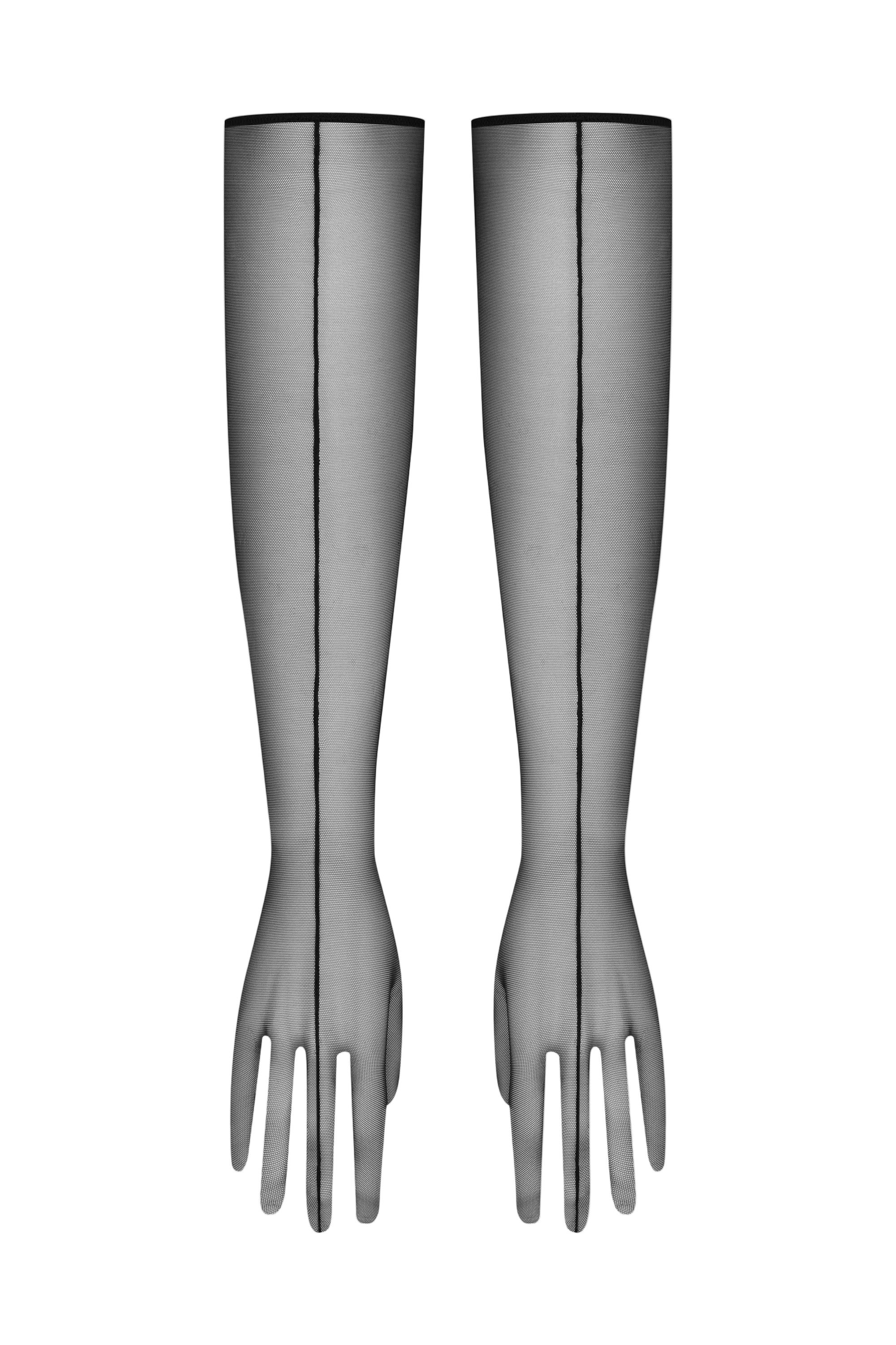 L'AMOUREUSE OPERA GLOVES - BLACK DAHL