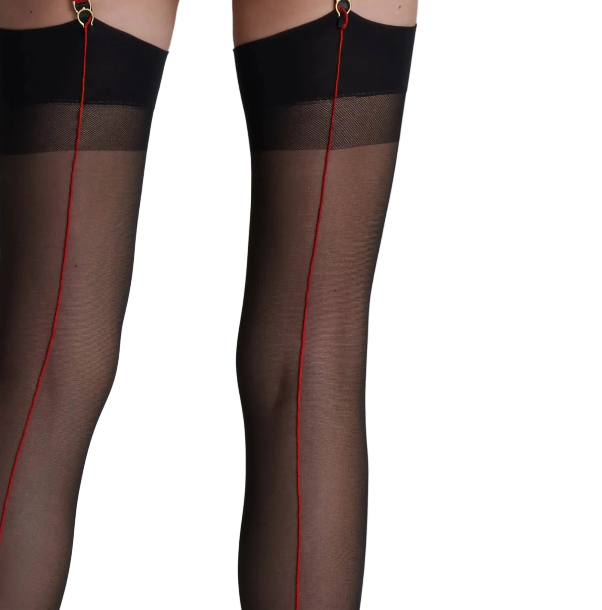 Back seamed garter stockings 20D - Les Coquetteries 609745