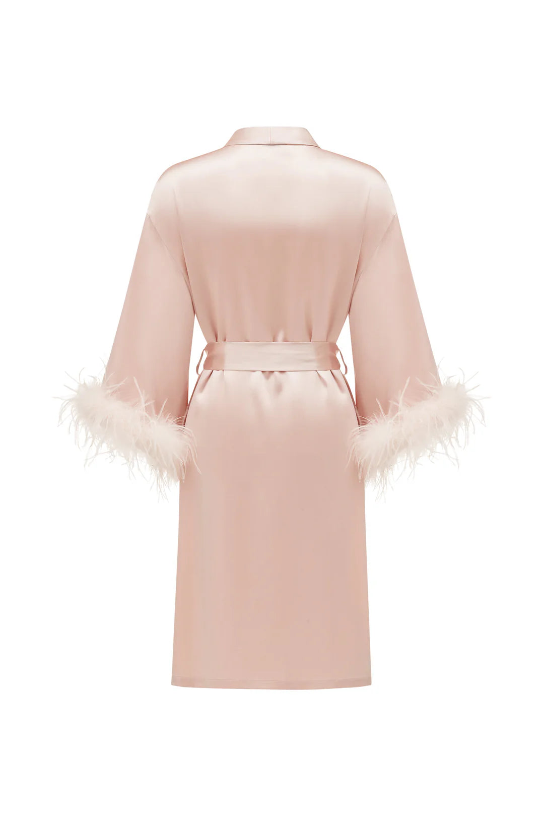Exclusive: Bride-To-Be Edition Silk Robe with Feathers