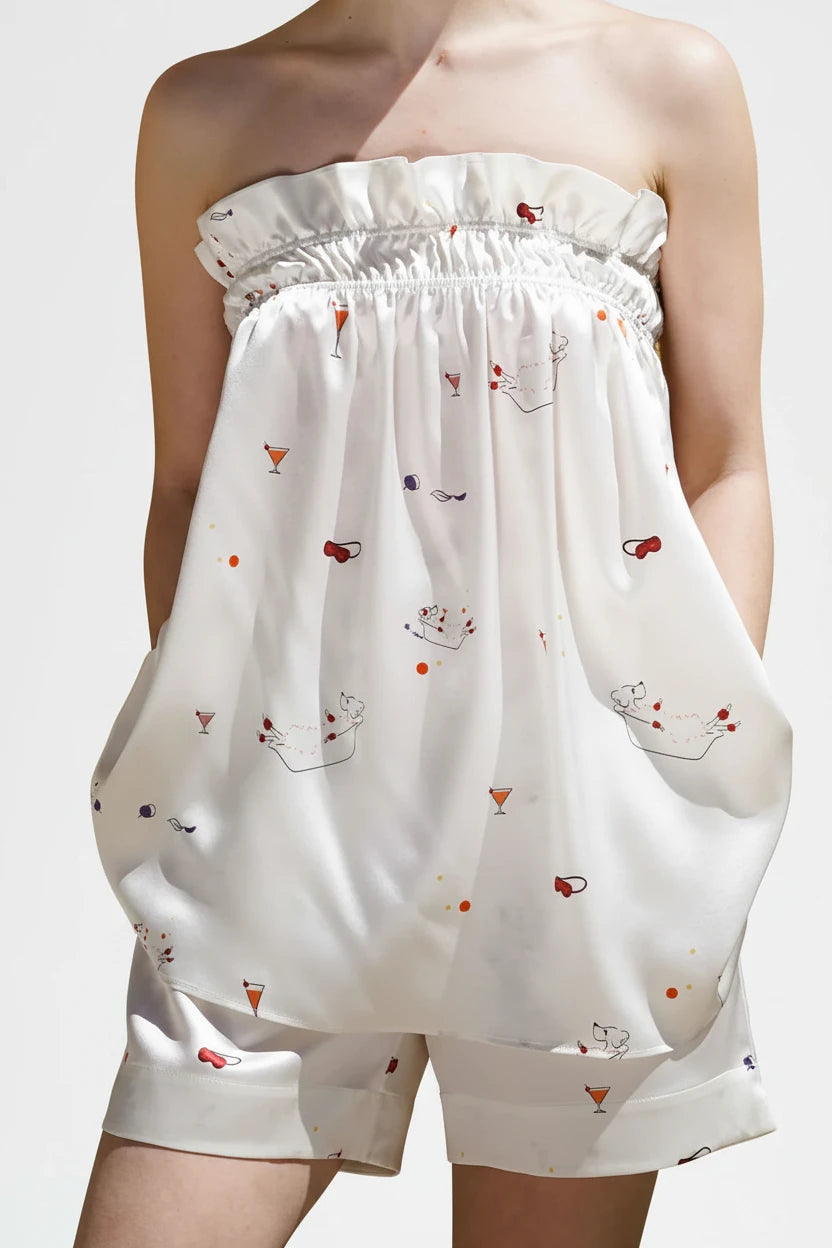 Bubbles Poodle Silk Set