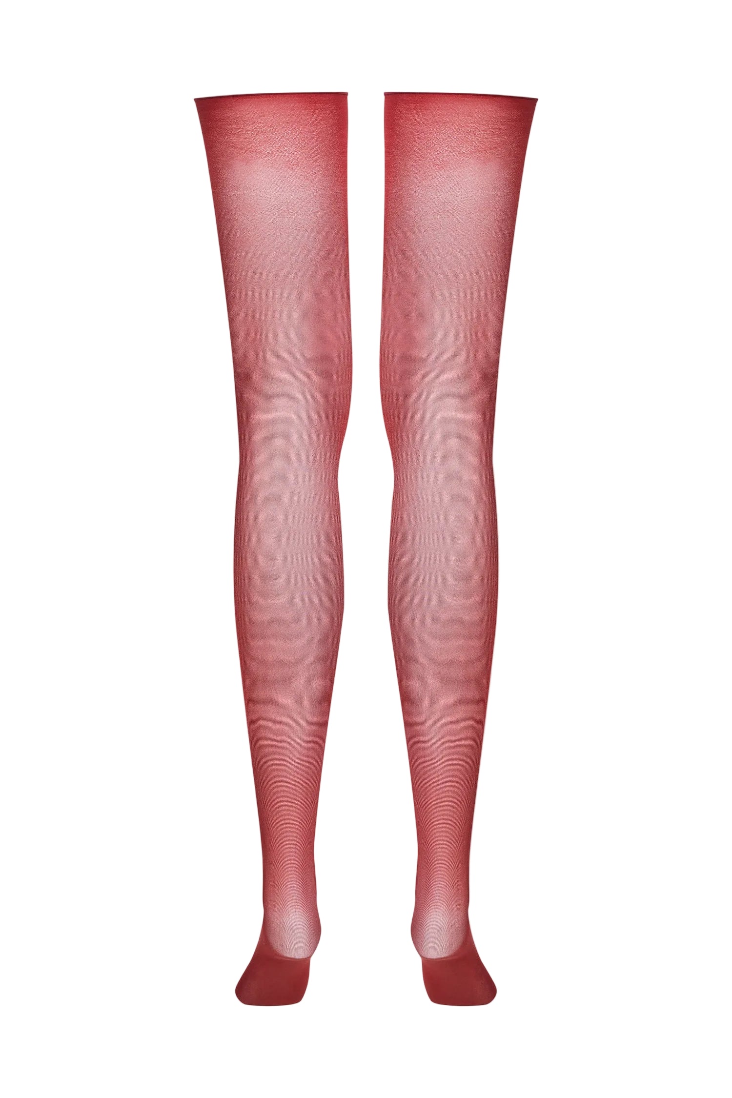 Burgundy Cut and curled stockings 20D - Les Coquetteries 563300