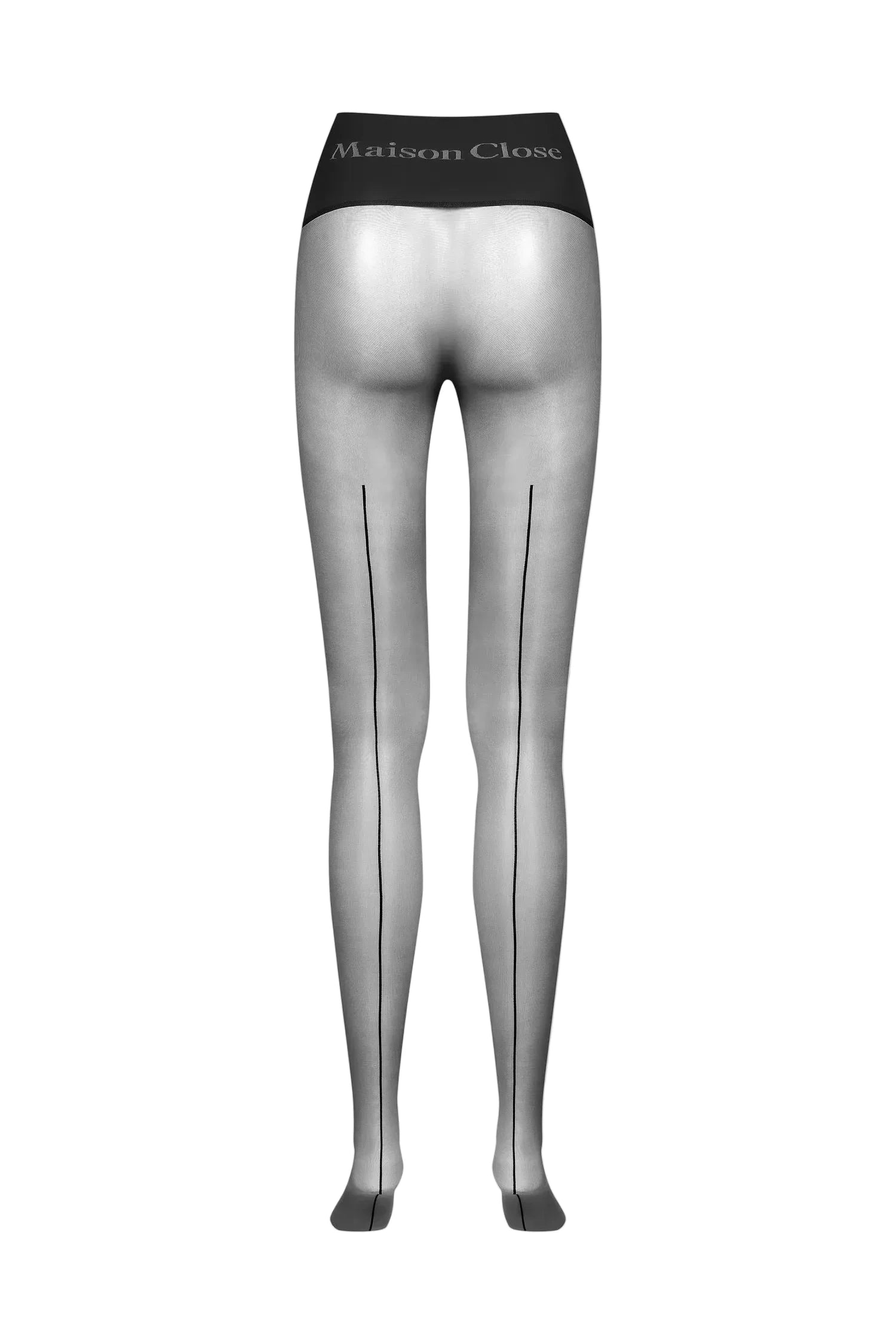 SIGNATURE BACK SEAM SEAMLESS TIGHTS BLACK - Les Coquetteries 563095