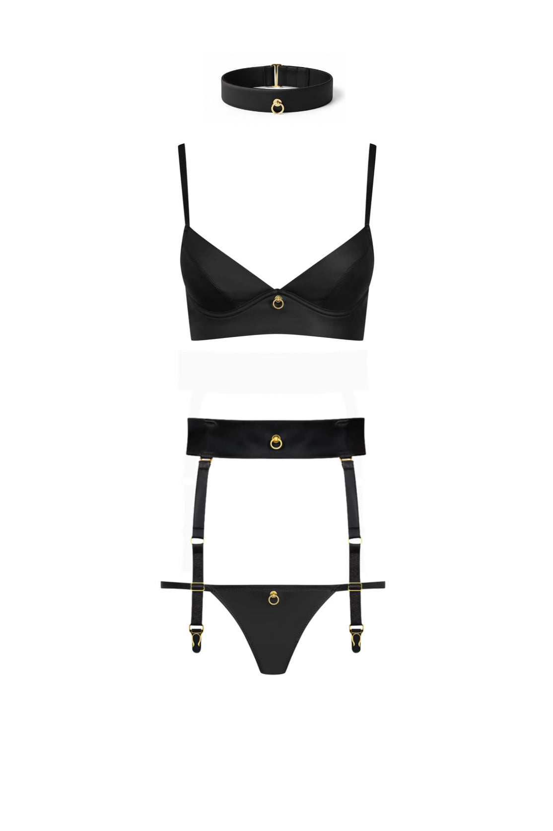 CHAMBRE NOIRE SUSPENDER BELT - 608609