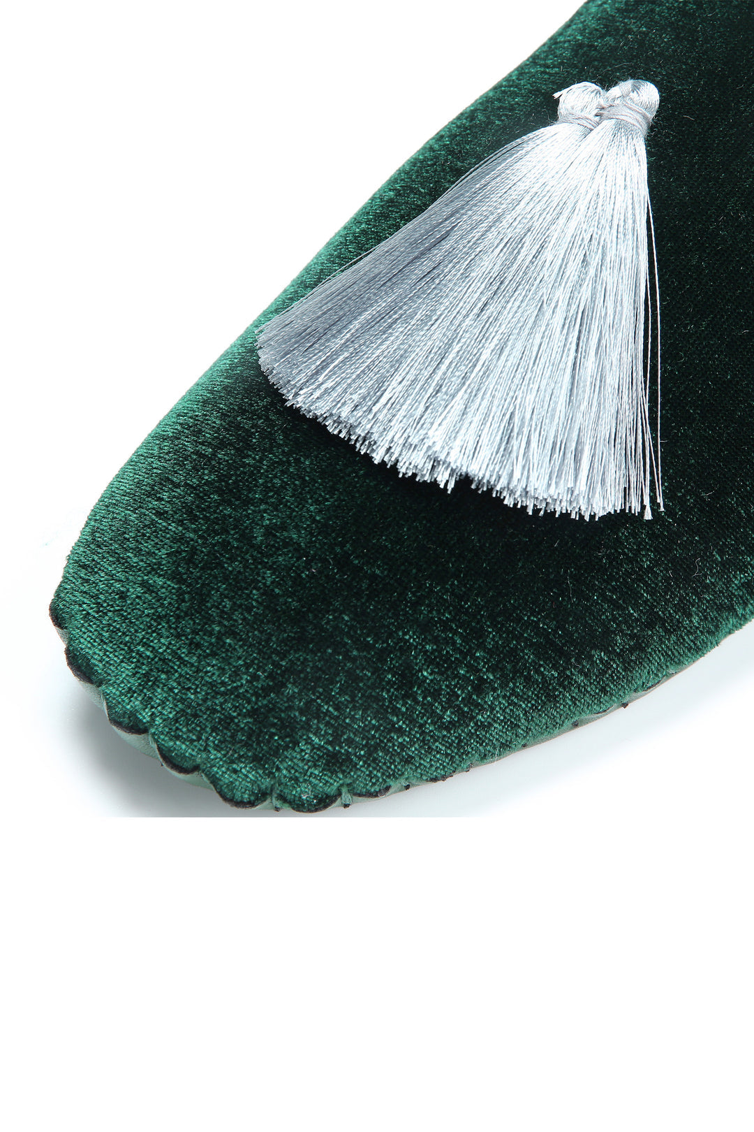 Women Velvet Slippers - Dark Green