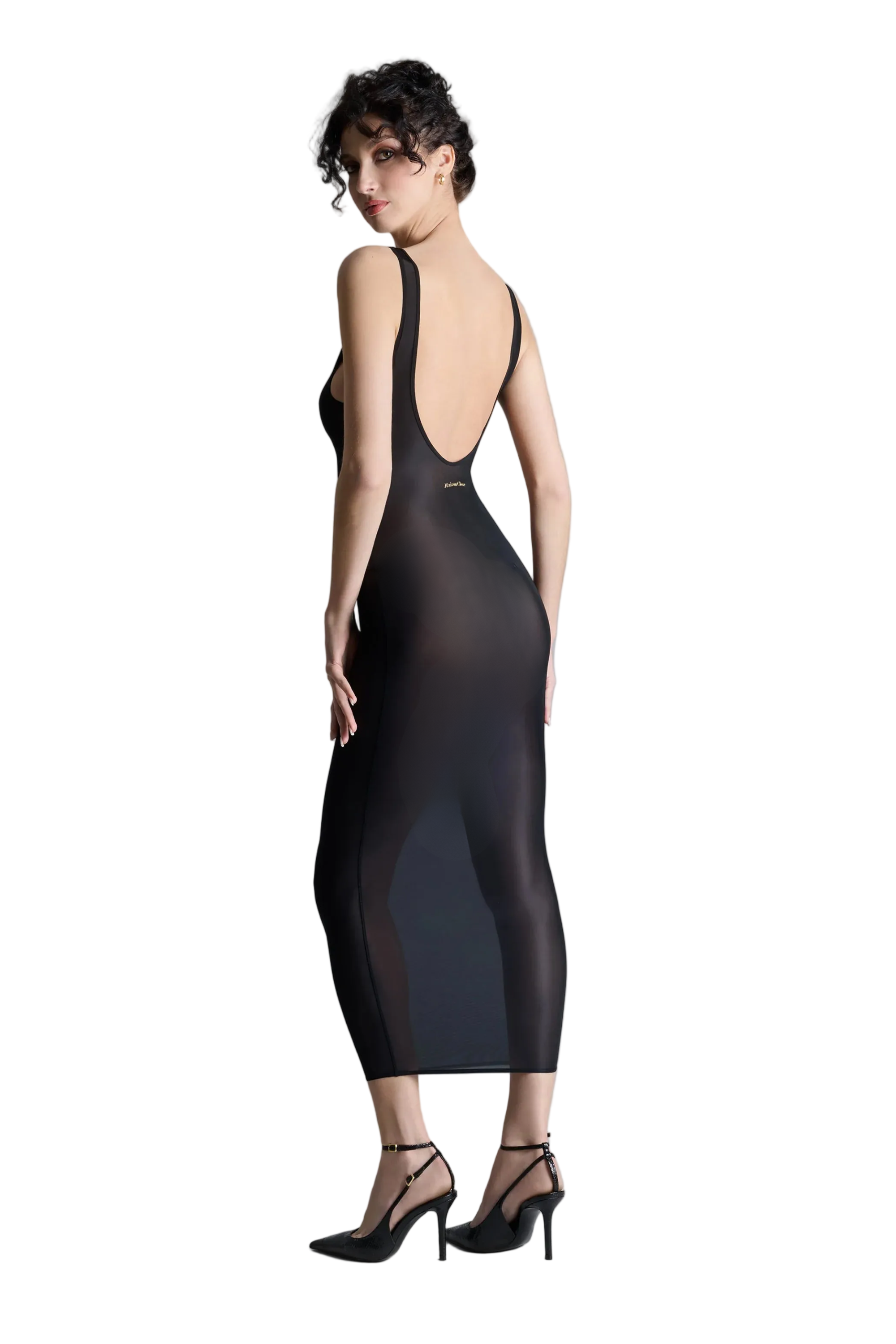 DOUBLE SENS - LONG DRESS - BLACK - 562332